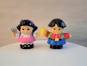Fisher Price Little People Kinder mit Rucksack Konvolut 2 Figuren - Bild 1 von 2
