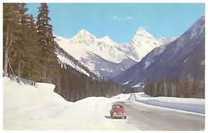 '60s Volkswagen Beetle AT Mt. Sir Donald Near Glacier, BC, Rogers Pass, TCH - Picture 1 of 3