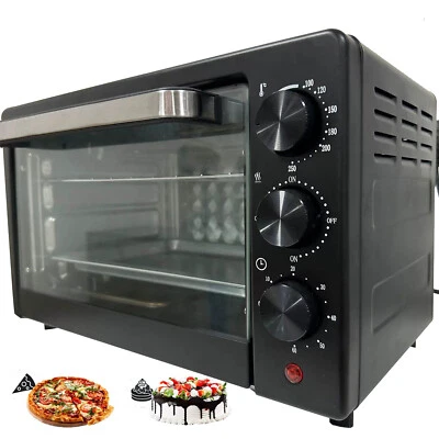 Mini Backofen 21L Mini-Backöfen mit Grillplatte Pizzaofen Minibackofen 1000W - Bild 1 von 4