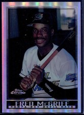 1998 Topps Chrome Refractor #349 Fred McGriff Rays Braves HOF