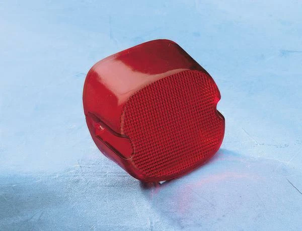 Drag Specialties Laydown Taillight Lens with Bottom Tag Window Red DS-272037 - Image 1 of 1