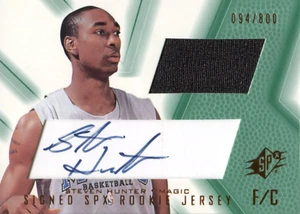Steven Hunter Autographed 2001 Upper Deck SPx Rookie Jersey Card - Picture 1 of 1