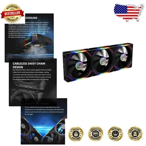 High-Performance 120mm ARGB PWM Fans with Easy Installation & Cable Management - Picture 1 of 15