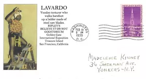 1939 FDC, #852, 3c Golden Gate International Exposition, Lavardo - Picture 1 of 1