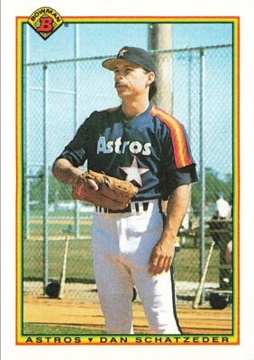 1990 Bowman #69 Dan Schatzeder Houston Astros - Image 1 of 2