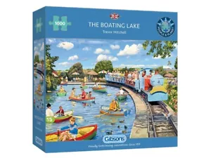 Gibsons 1000 Piece Jigsaw Puzzle - The Boating Lake - Picture 1 of 1