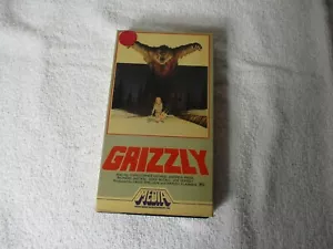 Grizzly (VHS) Vintage Horror Cult Film Media Home Cult B Movie - Imagen 1 de 7
