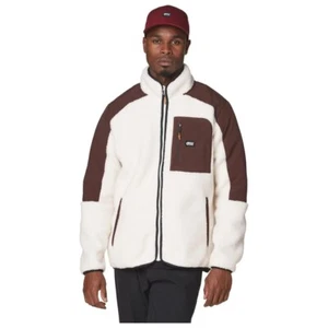Chaqueta polar Sherpa Tech grande para hombre imagen Quilchena cremallera café PVP £130 - Imagen 1 de 5