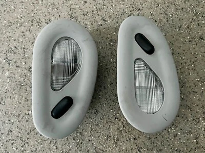 03-06 Ford Expedition Excursion Rear Dome Map Light Set  LH & RH (Pair)  Gray - Image 1 of 2