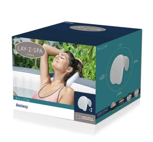 Lay-Z-Spa Grey Spa Pillows 2 pack - Picture 1 of 4