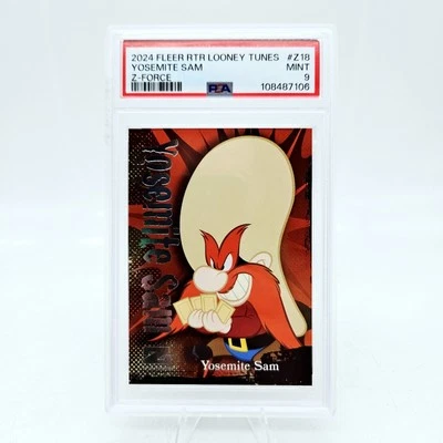 Yosemite Sam PSA 9 Fleer Retro 2024 Looney Tunes Z-Force #Z18 Graded - Image 1 of 2