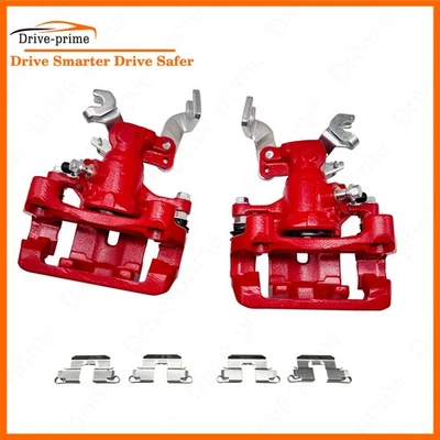 Red Rear Disc Brake Calipers w/Bracket For Ford Fusion Lincoln MKZ Mazda 6 06-12 Foto 1 de 4