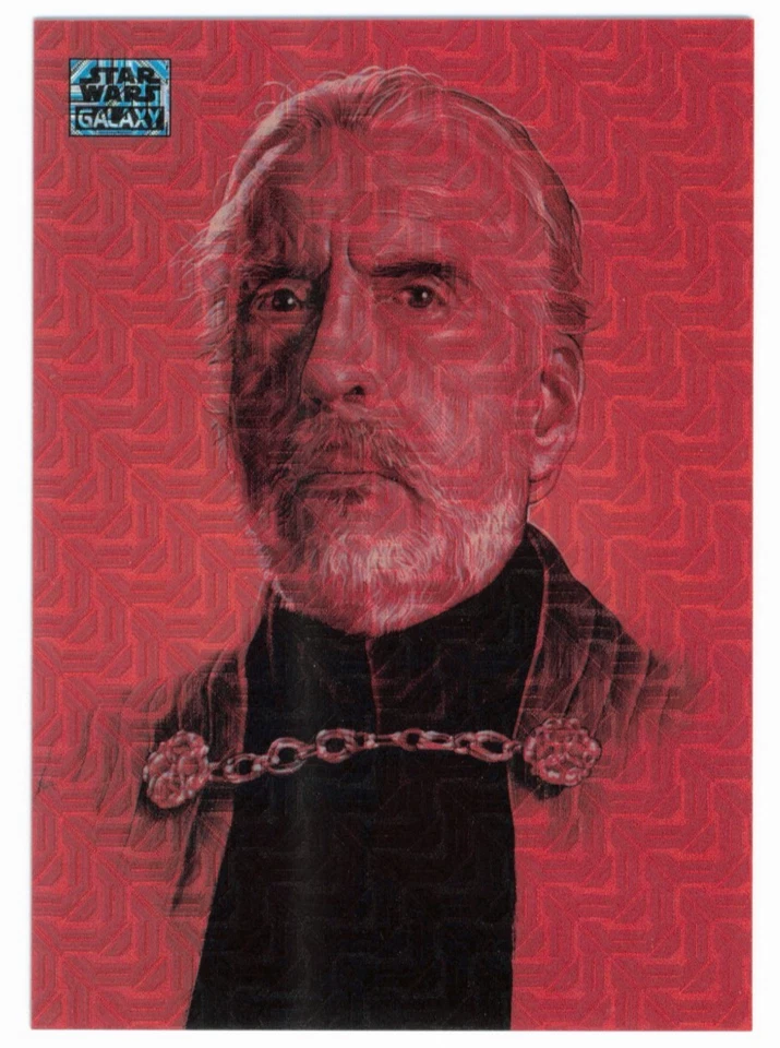 2024 Topps Chrome Star Wars Galaxy Count Dooku #60 Mojo Refractor /50 Fresh Pull - Image 1 of 3