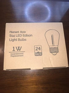 24LED 1W String Light Bulbs Replacement Outdoor S14/822/PC for String light - Picture 1 of 7