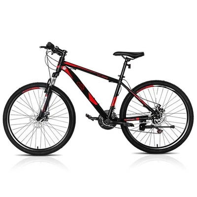 Bicicleta de montaña 26" 21 velocidades adulto adolescente bicicleta MTB horquilla suspensión freno de disco Foto 1 de 4