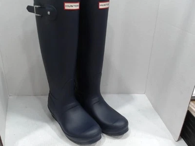 NewMissingBox - Botas de agua altas originales Hunter para mujer, azul marino, EE. UU. 8 / UK 6 / UE 39 Foto 1 de 4