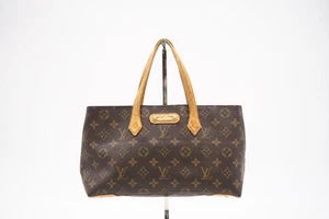 LOUIS VUITTON M45643 Damen Monogram Wilshire PM Handtasche, braun aus Japan gebraucht - Bild 1 von 12