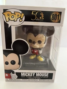 Walt Disney 50 Jahre Konservierung der magischen Mickey Mouse Pop! #801 Vinyl Figur - Bild 1 von 5