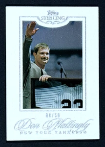 2006 TOPPS STERLING DON MATTINGLY WHITE SUEDE 8/50 - Picture 1 of 2