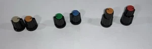 Asstd 6 ORIGINAL TEAC Knobs & Buttons Part for Tascam M312 Style Mixer D-Shaft - Picture 1 of 5