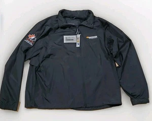 Windbreaker Jacket North End Black (XL) Brand New W/Tags Hankook Hockey Logos - Picture 1 of 23