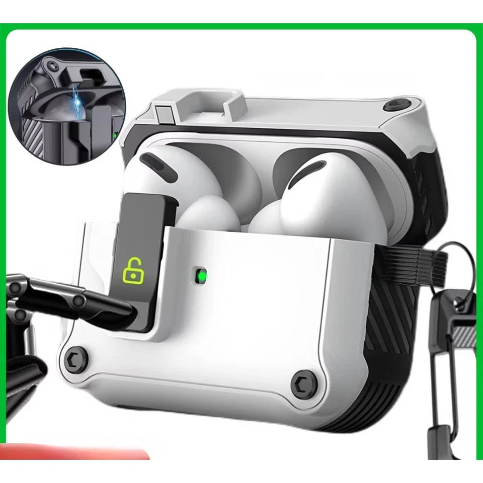 AirPods 4/4 ANC Case er with Secure Lock Clip. - Image 1 of 4