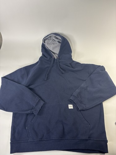 VETEMENTS Felpa con cappuccio da lavoro Eddie Bauer taglia Mes extra large blu con manica spellout