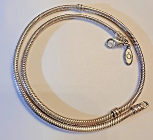 Collana con ciondolo Pandora Moments in argento sterling 925 catena serpente chiusura aragosta - Foto 1 di 8