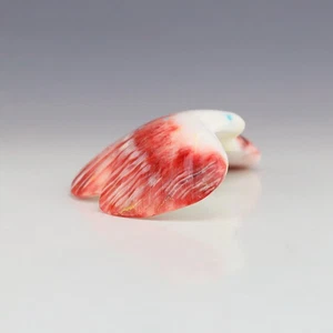 NATIVE AMERICAN ZUNI SPINY OYSTER EAGLE FETISH BY LELAND BOONE & DAPHNE QUAM - Picture 1 of 9
