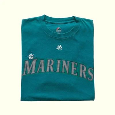 MLB SEATTLE MARINERS DE COLECCIÓN Y2K FELIX HERNANDEZ BÉISBOL VERDE MAJESTUOSA CAMISETA TALLA Foto 1 de 4