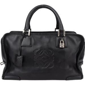 Loewe Black Leather Amazona Handbag Tasche - Bild 1 von 10