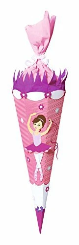 URSUS Schultüten Bastelset BALLERINA 6eckig 68 cm Mädchen rosa pink Zuckertüte