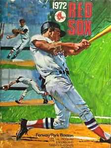 1972 Boston Red Sox Official Program - Stunning Color and Great Condition - Picture 1 of 2