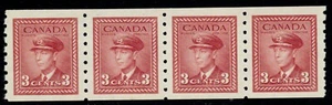 CANADA -1942-1963 - COIL STRIPS - F-VF & VF** - Foto 1 di 6