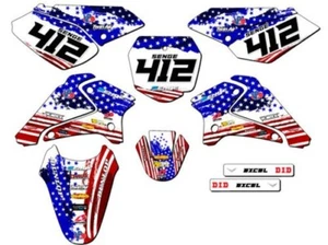 2001-2007 DRZ 125 MERICA Usa Senge Graphics Kit Compatible with Suzuki - Picture 1 of 10