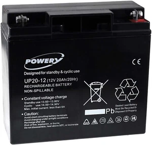 Batterie gel-plomb UP20-12 12V 20Ah (remplace les 18Ah) - Foto 1 di 3