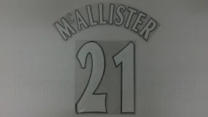 GARY McALLISTER #21 Liverpool Home European 2000-2002 Custom-Made Name Set - Picture 1 of 1