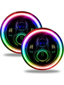 Oracle Lighting Headlight Colorshift Halo LED Ring Plastic Black (5769-332) - Picture 1 of 12