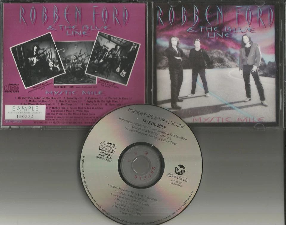 ROBBEN FORD Mystic Mile JAPANESE PROMO STAMP & STICKERED PRESSING CD USA Seller - Image 1 of 1
