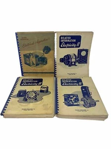 4 Vintage Electrical Apprentice Books 1950s - Imagen 1 de 9