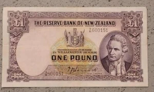 £1 Wellington 1940-1955 New Zealand VF - Picture 1 of 1