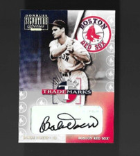 2001 Bobby Doerr Donruss Signature Series Team Trademarks Auto Red Sox 141/193