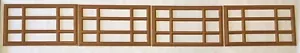 4 Amarr Prairie Replacement Inserts for Short Panel Amarr Garage Door Golden Oak - Picture 1 of 4