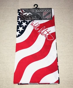 New Duck Commander Bandana WILLIE ROBERTSON SIGNATURE American Flag Pattern - Picture 1 of 5