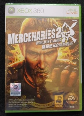 Brand New Sealed Mercenaries 2 World in Flames Japanese Xbox 360 - Image 1 of 4