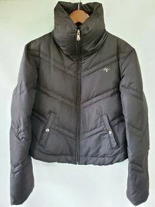 GUESS Puffer Jacket, Down Filled, Black Quilted, Size Large - Picture 1 of 12