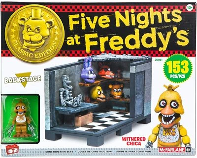 McFarlane Toys Five Nights at Freddy's Backstage Set - Classic Edition - Image 1 of 4