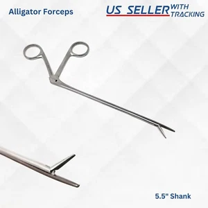 Hartman Alligator Serrated MICRO Ear Forceps 5.5" Shaft OR GRADE Stainless Steel - Picture 1 of 4