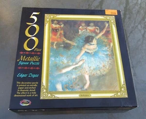 1995 CEACO 500 Piece Metallic Jig-Saw Puzzle Edgar Degas BALLERINAS Unused Look - Picture 1 of 1