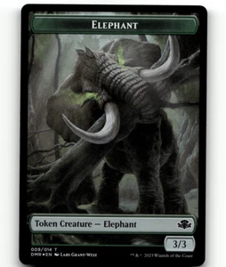MTG Elephant Cat (003) Double-Sided Token FOIL Dominaria Remastered Token - Bild 1 von 2